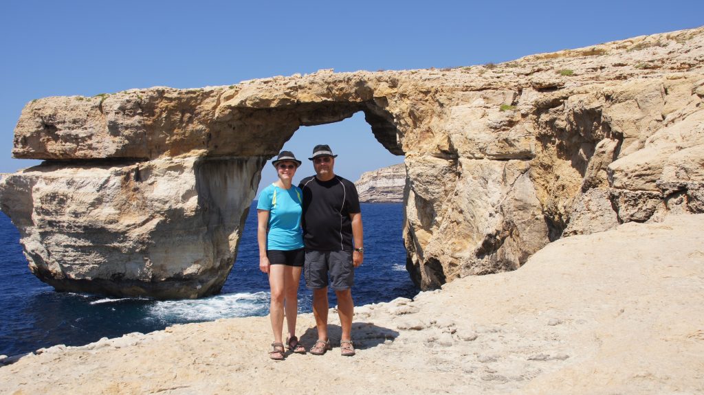 Azure Windows mit Touristen